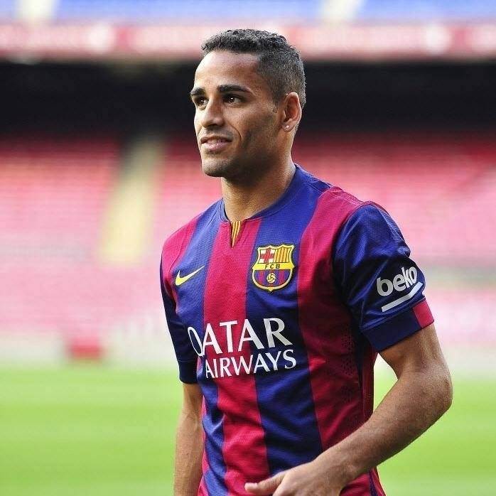 Douglas had a short spell at Barca