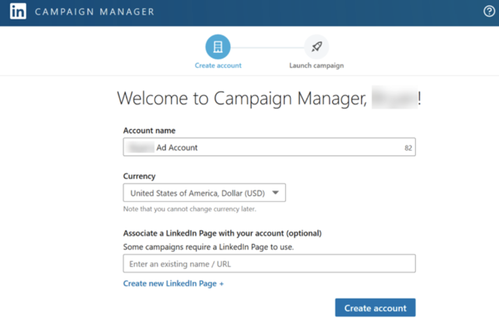 Access LinkedIn Campaign Manager